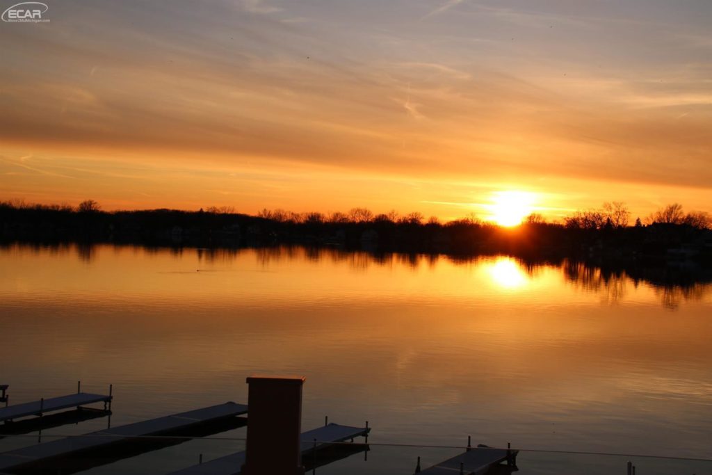 Fenton, Michigan Waterfront Sunset